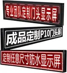 LED Sign Board Scrolling Message Led Scrolling Sign,1pc Programmable Electronic Screen for Business Advertising for Store, Car, Business, Promotion (Color : White, Size : 1.05 * 0.41m)