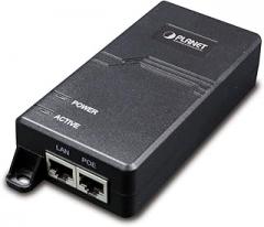 PLANET Gigabit PoE Injector, Adapter (60W, Integrated) | Single-Port, Ultra Power over Ethernet Injector, Network Distances up to 328 Feet | Use for IP Camera, More (POE-173)