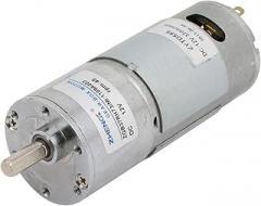 6mm Dia Electrical equipment Shaft DC 12V 45RPM 2 Terminal Connecting Electronic Gear Box Motor