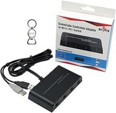 Gam3Gear Mayflash 4 ports GameCube controller adapter for Switch WII U and PC USB with welbeck Bottle Opener