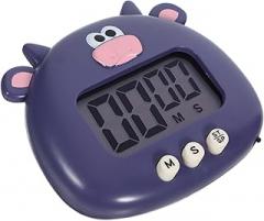 Ciieeo 1pc Cartoon Electronic Digital Baking Timer Large Screen Timer for Cooking Study and Fitness Lightweight Magnetic Design Cute Cow Tool