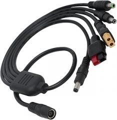 Solar Charging Cable DC7909 Female to 60+DC5521+DC5525+DC6530+30 a Adapter Cable for Various Electronic Devices Portable Chargers