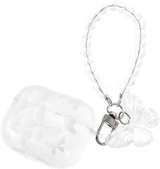 Mikikit Glitter Butterfly Earbud Case Compatible with Airpods Pro 1/2, Wear-Resistant Protective Cover for Earphone Charging Case in Electronics Accessories