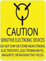 Warning Notice Traffic sign,CAUTION Sensitive Electronic Devices,Aluminum Safety Danger Tin Road Sign Safety Signs For Workplace