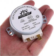 DC Electronic Starter Synchronous Electronic Starter AC 220V-240V 50Hz CW/CCW Microwave Turntable Turn Table TYJ50-8A7 D Shaft 4 RPM VEJ20 P20