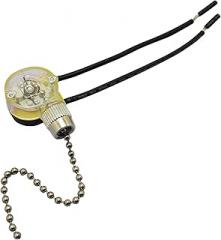 Guojiang JX42B 250V Wall Light Pull Chain Cord Controller Switch for Home Ceiling Fan Lamp Replacement Parts