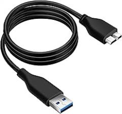 SaiTech IT 3 Feet USB 3.0 Cable A to Micro B high Speed Upto 4.8 Gbps Data Transfer Cable for Portable External Hard Drive - Black