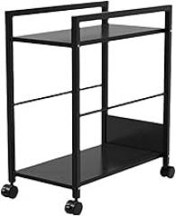 Computer Stand Pc Stand 2-Tier PC Tower Stand with Locking Caster Wheels, Mobile CPU Stand with Storage, Metal Frame, Rolling PC Case Holder for Home Office Computer Tower Stand Printer Stand