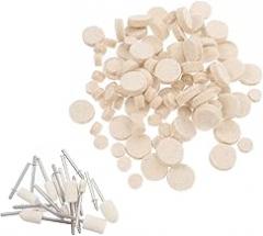 Polishing Wheel Set Wool Felt Pads Versatile Tool for Electronics Jewelry Easy Storage