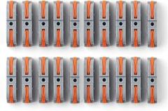 Lever Nuts 50pcs 1 to Inline Assemblable Wire Connector, Electrical Connectors Terminals for Fast/Secure Splicing of Solid/Stranded Wires