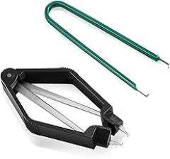 IC PLCC Chip Extractor U-Shape ROM Extractor Puller IC Chip Remover Tool Motherboard Circuit Board Component Puller Tool Clip Pliers for Disassembly of Electronic Component Jewelry