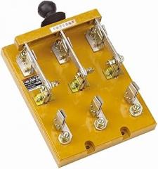 Knife Switch HS11-400/38 Three-Pole Double-Throw Knife Without Cover 3-Pole Double-Throw Knife Switch 200A (Size : HS11-100/38)
