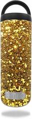 MightySkins Skin Compatible with RTIC 18oz Bottle (2016) wrap Cover Sticker Skins Gold Glitter