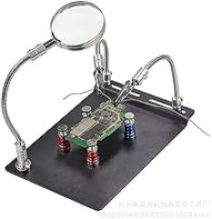 The third hand Magnetic repair workbench mobile phone computer motherboard fixing clip electronic circuit board welding fixture with magnifying glass