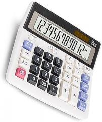 12 Digit Solar Calculator Financial Environmental Science Energy Function Calculator Ergonomic Large LCD Display Calculator