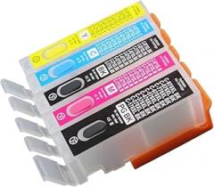 5 Pcs PGI-770 CLI-771 Refillable Ink Cartridges for MG5770 MG6870 TS5070 TS6070 TS8070 with ARC Chip for 770 PGI770 Replacement for OEM New 2026 High for Reliable Electronic Component