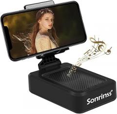 Wireless Bluetooth Speaker with Phone Stand - HD Sound Anti-Slip, Gifts for Men/Women | Compatible with All Smartphones (Home/Office/Outdoor)