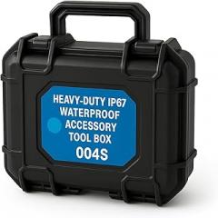 004S IP67 Rated Heavy-Duty Accessory Tool Box – Waterproof, Dustproof Storage Solution Over 1 LB for Tools, Electronics, and Outdoor Gear 004S