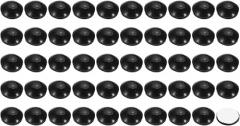 PATIKIL 0.2 x 0.08 Inch Silicone Speaker Isolation Pads, 100 Pcs Hemisphere Bumpers Isolation Feet Non-Skid Adhesive Speaker Pads for Turntable Subwoofer Record Player, Black