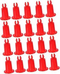 25pcs Scale Pan Foot Bracket Durable Leveling Support for Electronic Weighing Scales Accurate Weighing Pan Replacement Red Color for Use