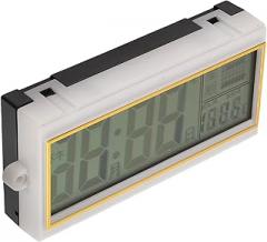 Digital Wall Calendar Clock with Temperature Display, Large LCD Screen 110x55mm, Electronic Perpetual Calendar for Home, Office, and Senior Use