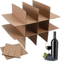 NUOBESTY 5pcs Toe Box Glass Dividers Moving Box Glassware Packing Inserts Corrugated Shipping Inserts Storage Bin for Electronics Home Goods