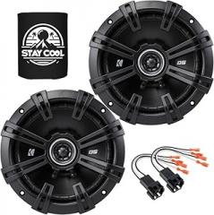 KICKER Speakers 6.75 inch for Chevrolet Silverado 2500 HD 2007-2014 Upgrade Kit - Pair of DS Series with Harness, Car Audio Rear Door Speaker for Chevy 3500 HD, New Body (Ext) DSC670, 43DSC6704