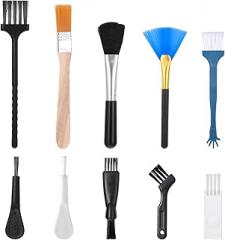 Keyboard Brush, 10 Pcs Mini Anti Static Brush Keyboard Cleaning Brushes Kit Nylon Dust Cleaning Brushes for Electronic Devices Computer Motherboard Fans Camera Small Space