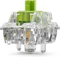 GLORIOUS Raptor Clicky Switches for Mechanical Keyboards for Gaming: 36 PCS, 5-pin, Transparent for MAX RGB, Pre-Lubed, Compatible with MX Keycaps, Premium Click Bar for Thocky Sound