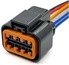 1 Set 8 Pin PB621-08020 Auto Lamp Headlight Vehicle Plug Wiring Harness Car Electronic Connector For PB625-08027(8Pin Female,1 Set)