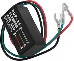 LED Turn Signal Controller for Motorcycles DOP-3X Electronic Flasher Relay Module Waterproof Signal Light Module for Car and Motorcycle Parts Easy Installation