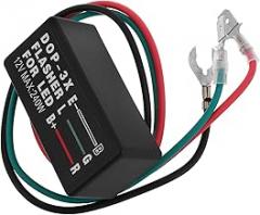 LED Turn Signal Controller for Motorcycles DOP-3X Electronic Flasher Relay Module Waterproof Signal Light Module for Car and Motorcycle Parts Easy Installation