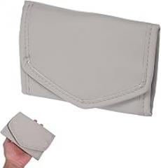 Milisten Small Travel Jewelry Organizer Roll Bag with Snap Closure Foldable Mini Jewelry Holder Pouch for Earrings Rings Necklaces Portable for Women