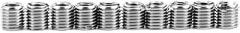 Respicefinem 10Pcs Repair Nut Fine Thread Expansion Stainless Steel Insert Nut Fastening Components Ideal for Industrial Manufacturing Aviation Steam Turbines Electronic