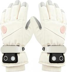 Generic Heated Motorcycle Gloves -5V-2A 3 Levels Touchscreen Rechargeable Electric Hand Warmers | Men Electric Gloves for Skiing Cycling Motorcycling Camping Hiking Outdoor Work Gardening Commuting