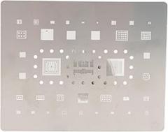 CPU Reballing Stencil Compatible with A53 and A536 Series Phone Tin Planting Template Net with 0.12mm Pitch and Half Engraving Process for Electronic Component Maintenance