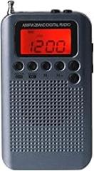 HRD-104 Pocket Raydi0 Stereo Angten Tuning Raydi0 LCD Display Raydi0 FiM AM Pocket with Driver Speaker Rechargeable