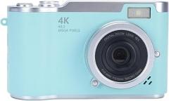 Digital Camera, 1080P HD 48MP 18X Electronic Zoom Video Camera with 2.4 Inch HD Flip Screen, Protable Vlogging Built in LED Fill Light for Teens Students (Green)