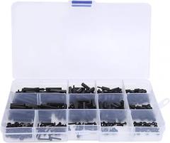 M2 Nylon Standoff Assortment Kit 320pcs | Male to Female Hex Spacers/Screws/Nuts | Electronics & 3D Printing Hardware | 12 Sizes, Non - Corrosive