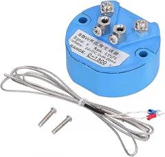 Gonetre Temperature Sensor Transmitter K Type Thermocouple Industrial Temperature Measurement Module Retardant ABS DC 24V Electronic Components