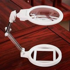 Magnifiers Foldable Desktop Reading Electronic Inspection Watch Electronics Repair Work Table Lamp Magnifying Glass Light Handheld Lens