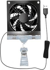 USB 8cm Cooling Fan With On/Off Control 5V 3600RPM For Electronics Cabinet & Computer Case Temperature Management Portable Aquarium Freshwater Fan