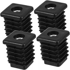 4pcs Foot Pad Height Increase Plug Felt Pads for Chair Legs Plastic End Cap Threaded Nut Stop End Cap for Furniture Machinery Electronics