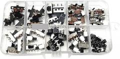 70pcs/box Micro Toggle Switch Mini Slide Switch Interruptor On-Off Mini Slide Switch PCB Mount Diy Small Electronic Switch