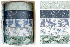 5Pcs Vintage Flowers Tape Scrapbooking Supplies Tape Spring Diary Decoration Cinta Adhesiva Decorativa Tapes Accessories New 2026 High for Reliable Electronic Component, Precision, Stable Performance