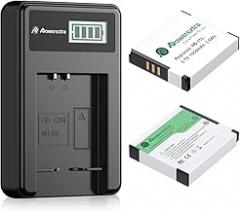 NB-11L NB-11LH 2-Pack Battery and Charger for Canon PowerShot Elph 135,360,180,350,110,130,140,150,160,170,190,320,340,A4000,SX400,SX410,SX420|High-Capacity 1050mAh|Type-C Charging