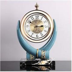 Desk Clock Clocks and Watches Clocks and Watches Living Room Clocks European-Style Creative Fashion Household Clocks Nordic Simple Modern Clocks Desktop Clock (Color : A) (A)