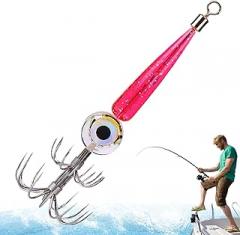 Genérico Squid Hooks with - Elegant LED Light Lures, Compact for In Water, Salt Underwater Waterproof Electronic Hook | Multipurpose Outdoor Indoor Utility