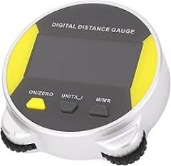Digital Distance, Electronic Tape Measure Ruler Rechargeable, Small Rolling Measuring Tool with LCD Display Digital Ruler, ABS Material, 0-199.999m Measurement Range
