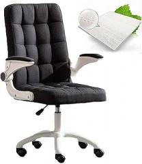 Office Chair Computer Chair Office Chair Lift Swivel Chair Armrest Office Desk Chair Electronic Game Chair Work Chair and Backrest Chair Needed,Black,A